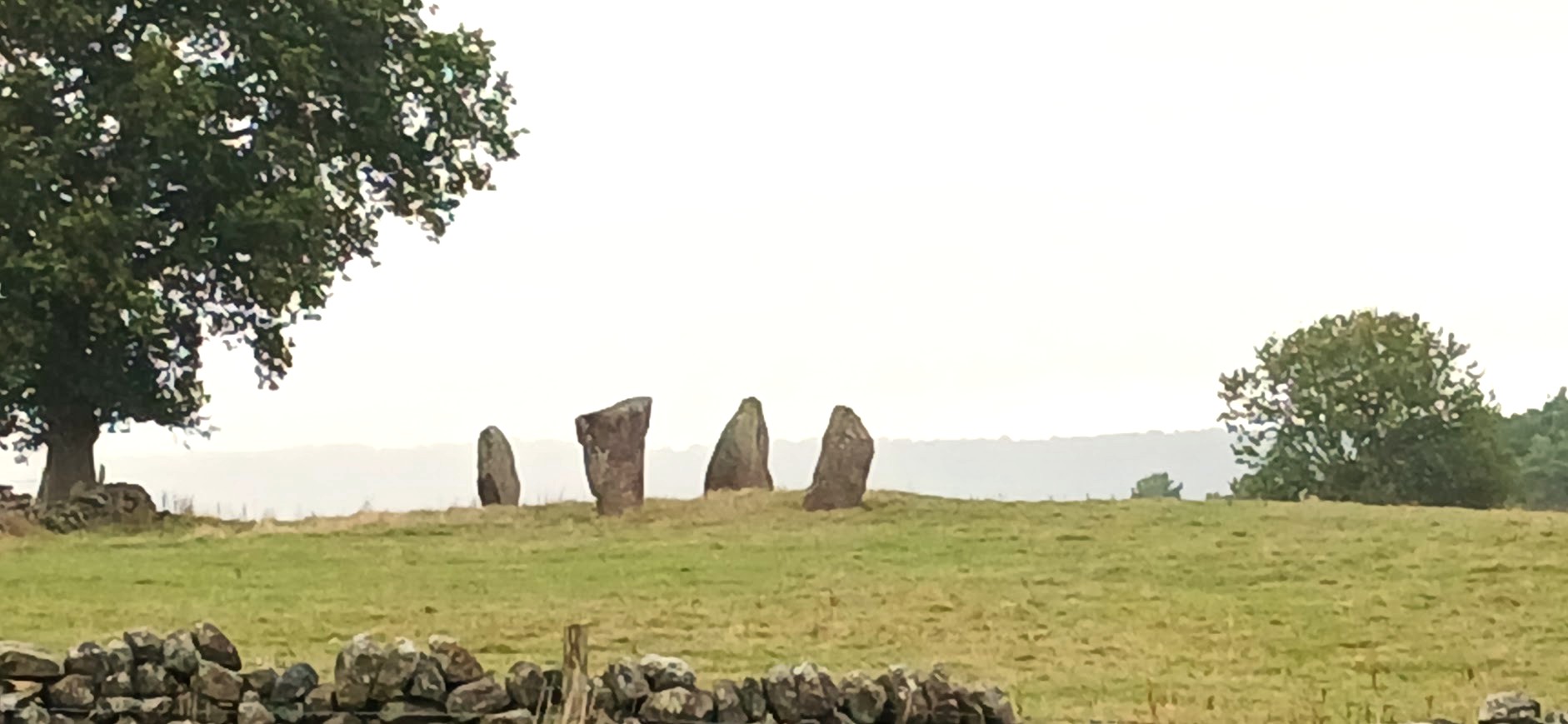 Standing stones in the Peak District
